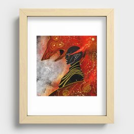 Dread Wolf Tainted Recessed Framed Print