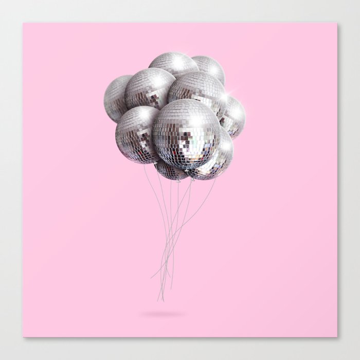 Disco Balloons Canvas Print