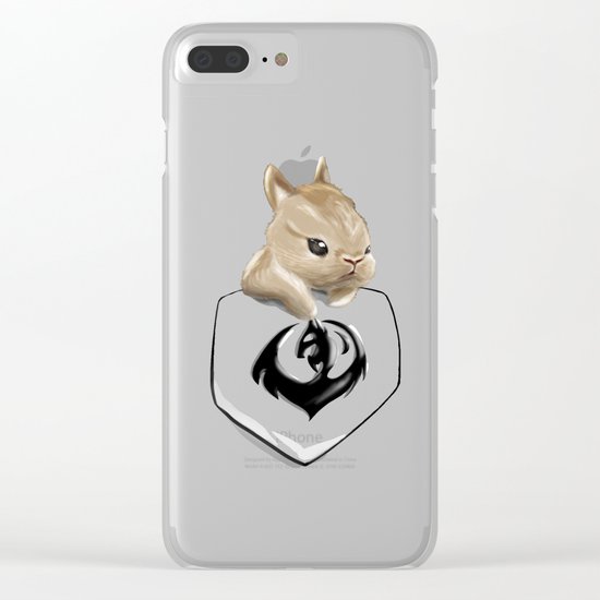 Pocket Anything - Bunny Clear iPhone Case
