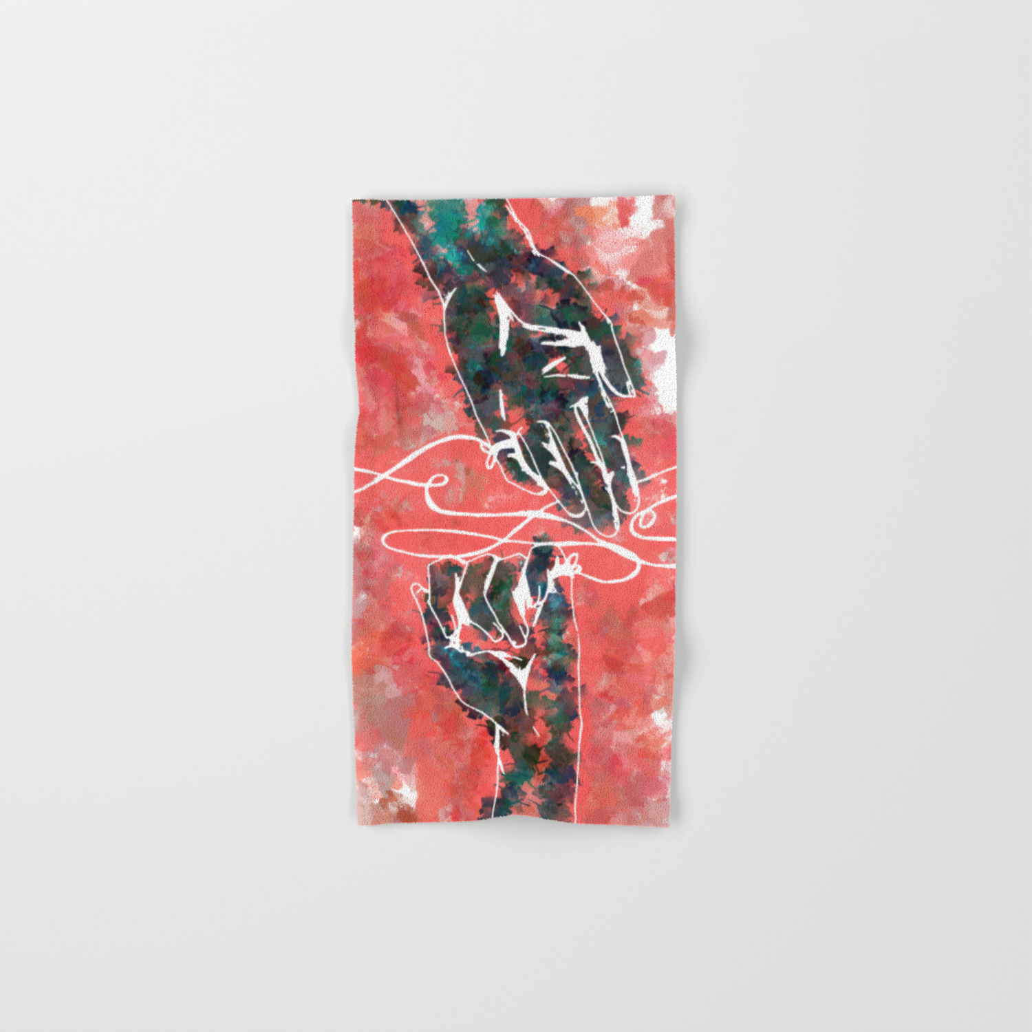 Akai Ito Red String Of Fate Hand Bath Towel By Davidf Society6 Keiji has the special ability to see red strings of fate.threads that connect when two people are meant to spend the rest of their lives together. society6