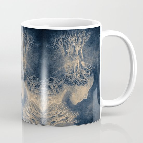 Dark portrait II (colour option) Mug
