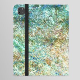 rockface impressionism texture in green iPad Folio Case