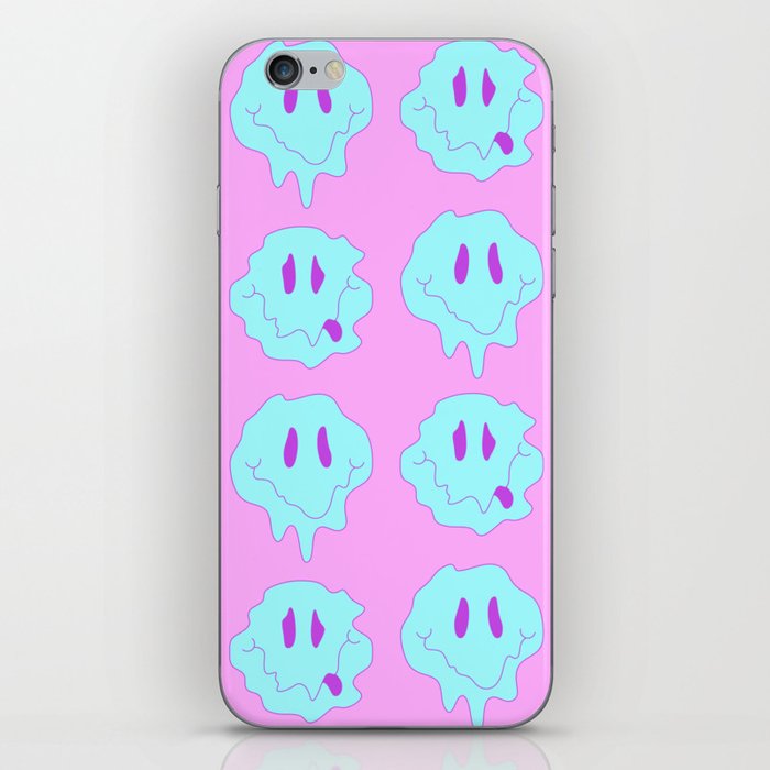 acid smiley faces iPhone Skin