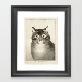 The Favorite Cat Vintage  Framed Art Print