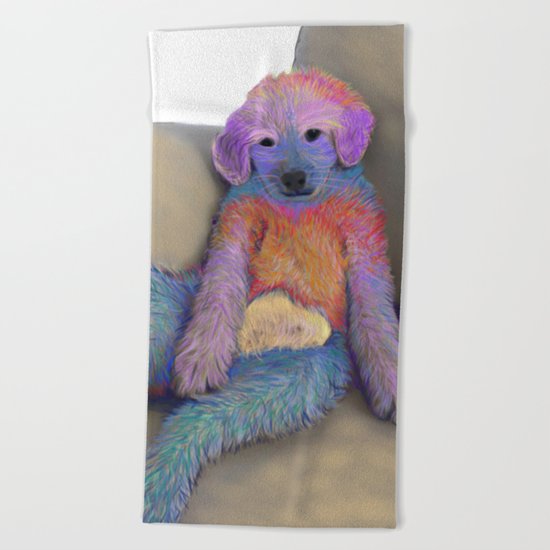 Golden Doodle Beach Towel