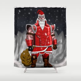 Santa Cloth Shower Curtain