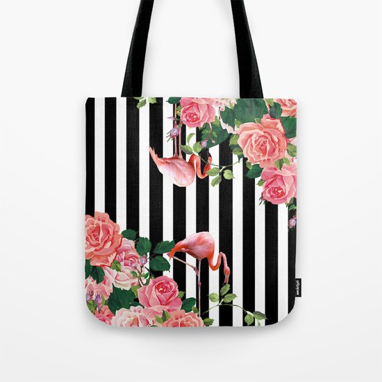 tropical flamingo Tote Bag