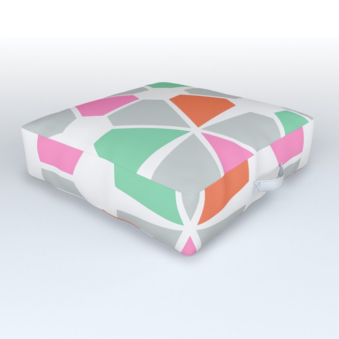 Triangle Pattern Background Outdoor Floor Cushion