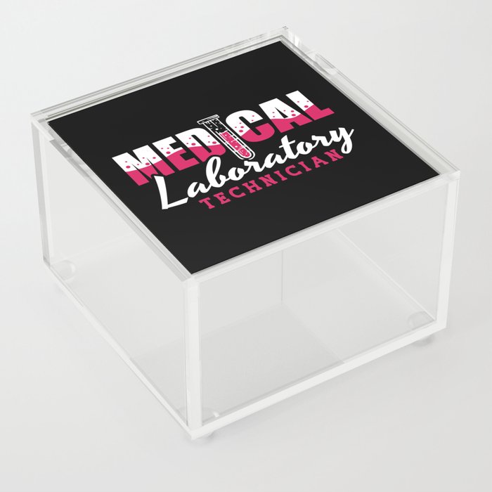 Medical Laboratory Technician Chemist Lab Tech Acrylic Box