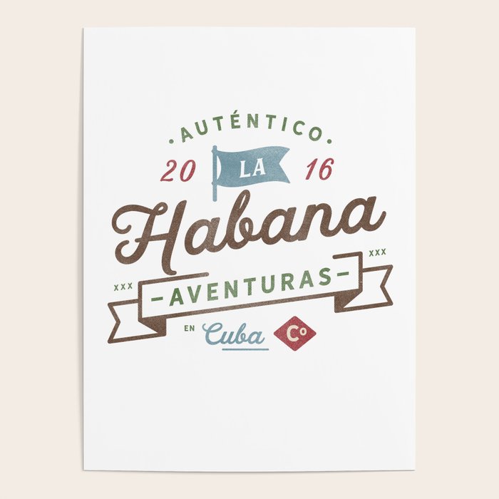 Vintage Havana Cuba Logo Poster by Society6