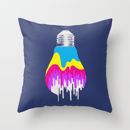 Colors of Light Throw Pillow