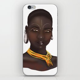 Afro Woman Portrait iPhone Skin