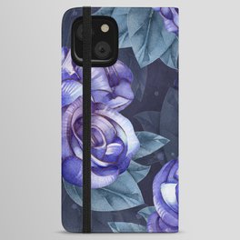 Violet Roses iPhone Wallet Case