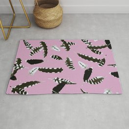 Falling feathers Rug