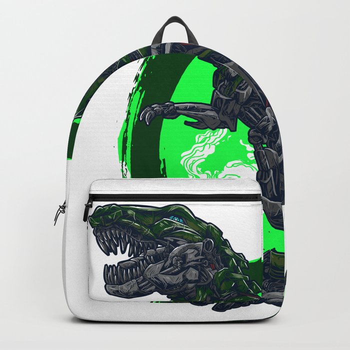 Mechagodzilla Rises - Neon Green Backpack