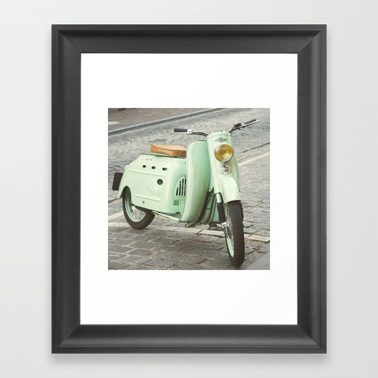 Mint Moto Framed Art Print