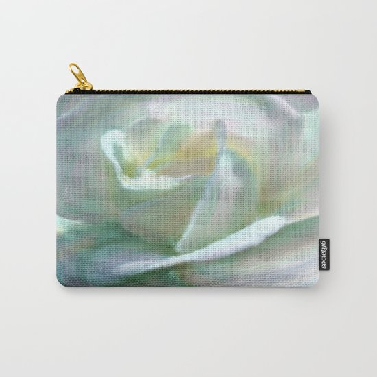 Painterly Iridescent Rose Carry-All Pouch