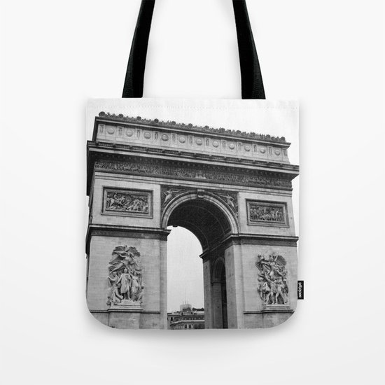 Arc de Triomphe Noir Tote Bag