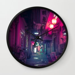 Tokyo Neon Underworld Wall Clock