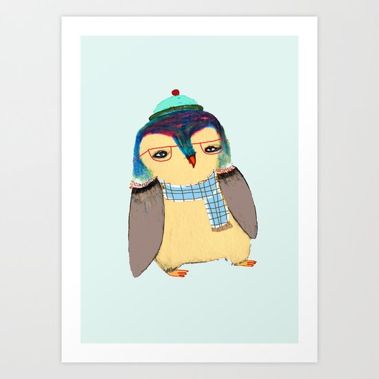 Cute Penguin Art Print