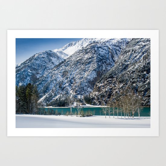 Achensee Winter Landscape Art Print