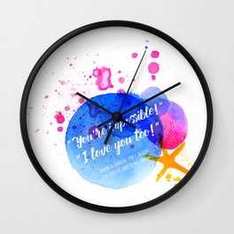 Percy Jackson Percabeth House of Hades "I love you too!" Quote Wall Clock