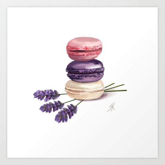 Macarons Art Print