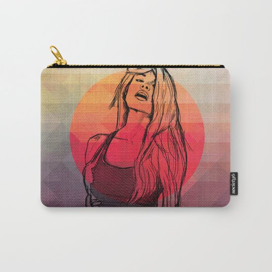 Geometric Sexy Girl Sketch Carry-All Pouch