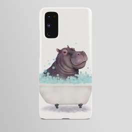 Hippo in the Bathtub  Android Case