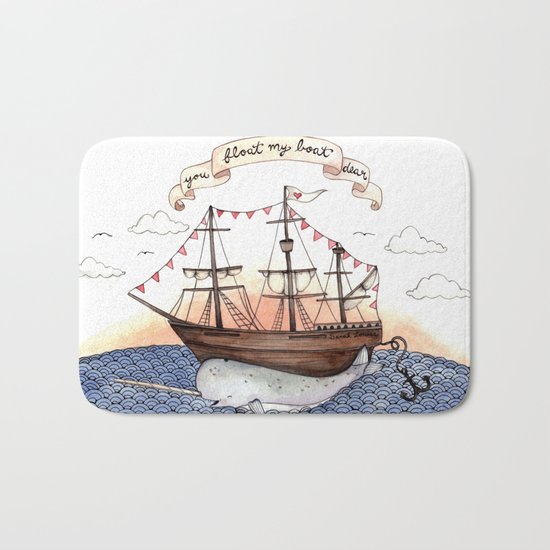 Float My Boat Bath Mat