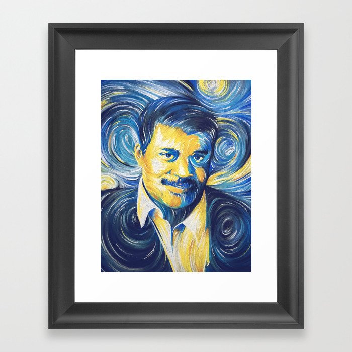 Neil deGrasse Tyson Starry Night Framed Art Print