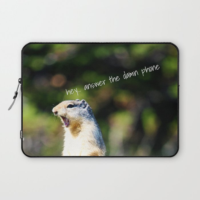 Angry Squirrel Laptop Sleeve