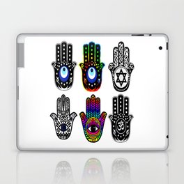 Evil eye hand of Hamsa Laptop & iPad Skin