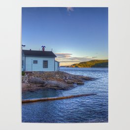 Canada Photography - Small House By The Sea Poster