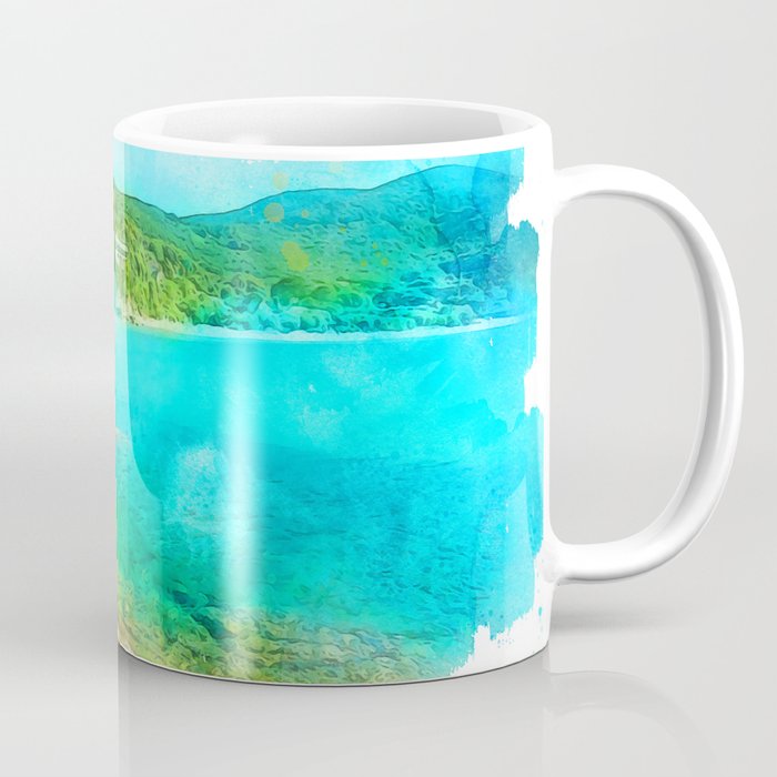 Elba Island, Tuscany - Watercolor Coffee Mug