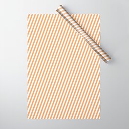 [ Thumbnail: White & Brown Colored Lines Pattern Wrapping Paper ]