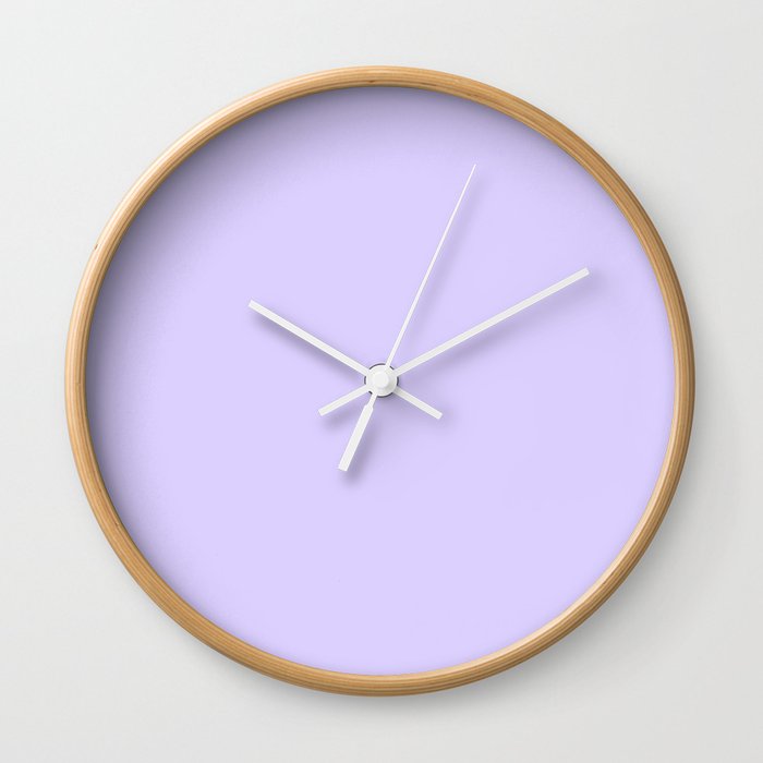 Pale Lavender Violet Wall Clock