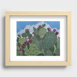 Prickly Pear Bouquet Recessed Framed Print