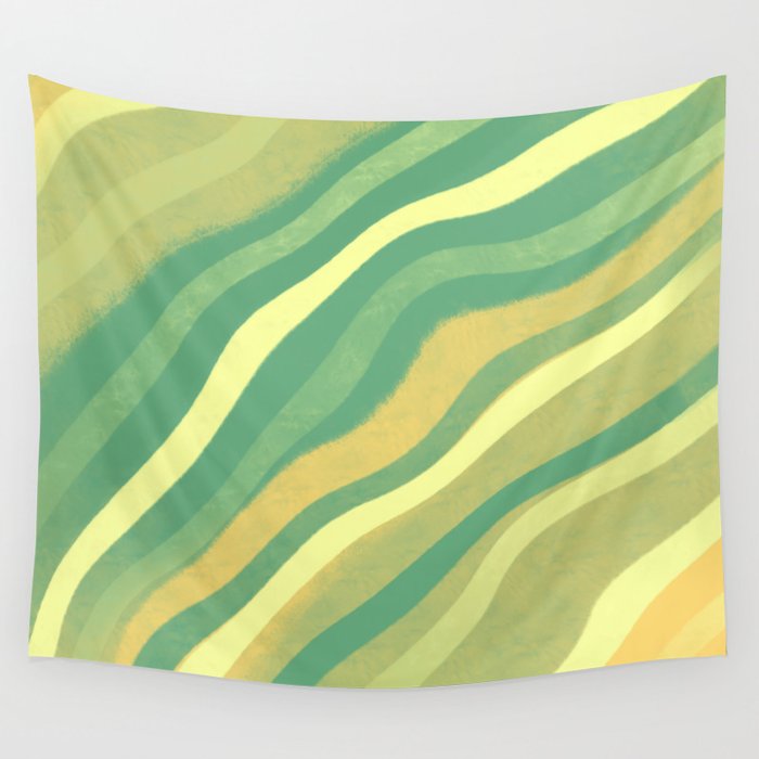 Abstract beach waves painting  Wall Tapestry