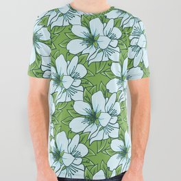 Floral Lotus Medallion All Over Graphic Tee