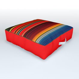 Mexican Sarape Outdoor Floor Cushion | Mexican, Graphicdesign, Chicano, Latino, Jalisco, Mexicanamerican, Latinx, Mexico, Zarape, Colorful 