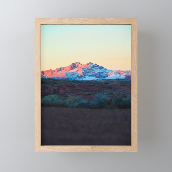 Arizona Desert Sunset Framed Mini Art Print