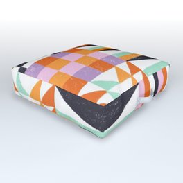 Bauhaus Mod - Oranges Outdoor Floor Cushion