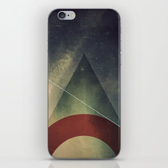 triangle half circle iPhone Skin