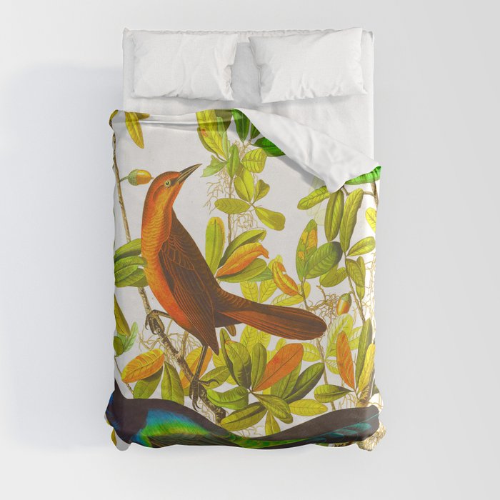 Colorful Feathers Duvet Cover
