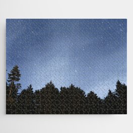 Night Sky from the Forest | Nature & Landscape Photography Jigsaw Puzzle