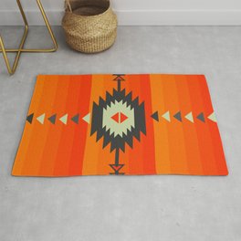 Southwestern in orange and red Area & Throw Rug