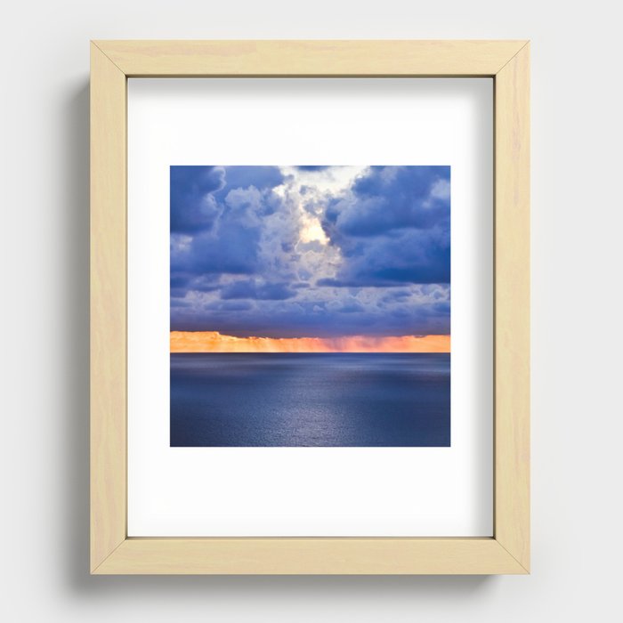 'tween sea and sky, after Rothko. Recessed Framed Print