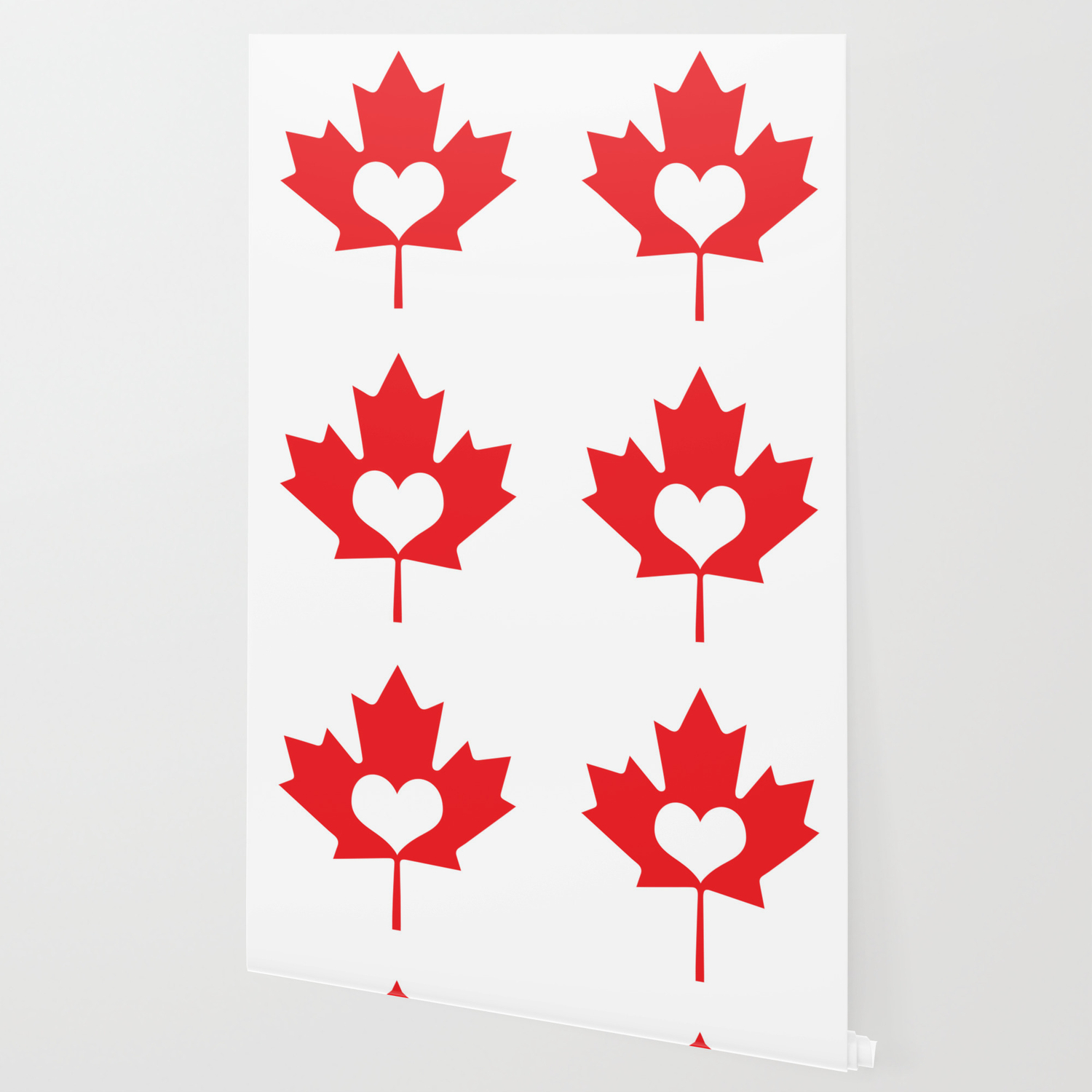 Canada Day Maple And Heart Wallpaper By Antiqueimages Society6