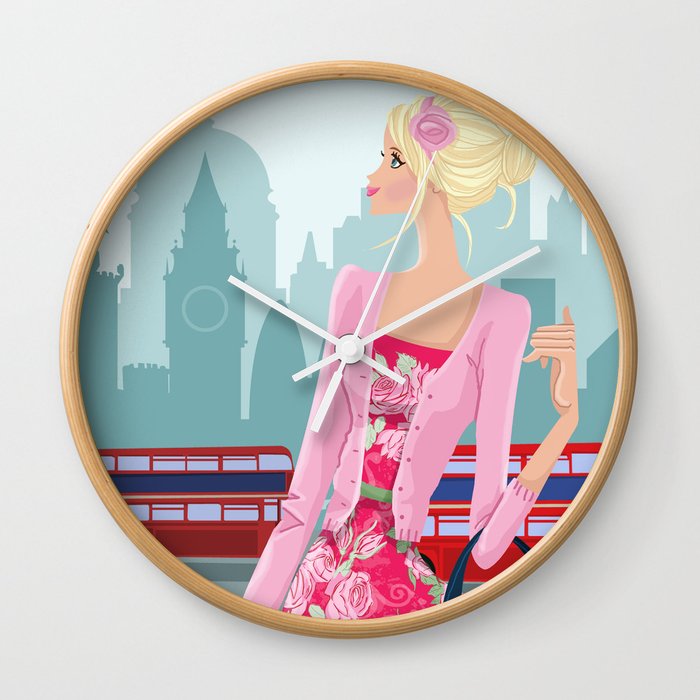 London Rose Wall Clock